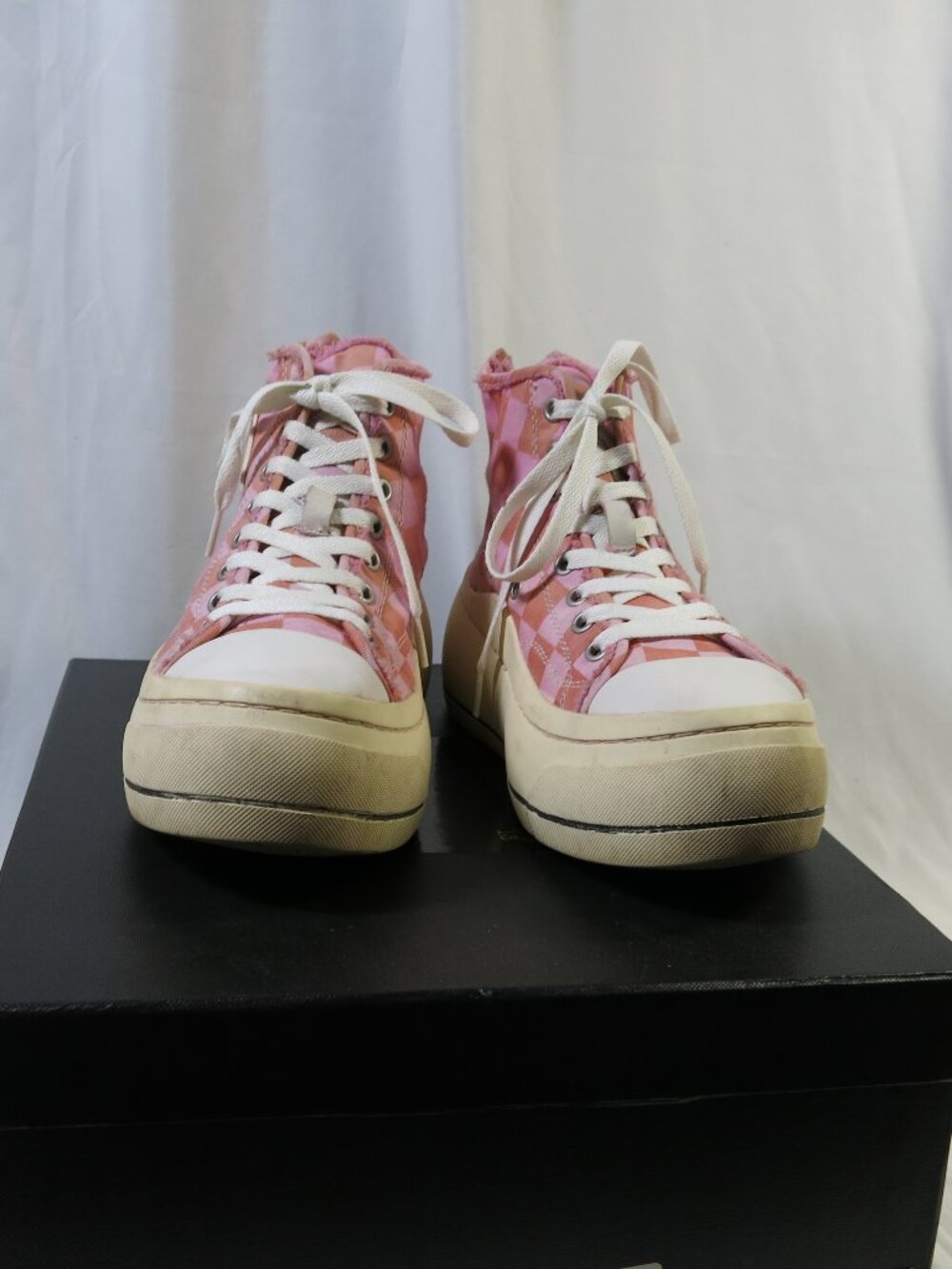 R13 Kurt Checked Platform Sneakers, Customized, OOAK, EU 38, US 8 - Picture 4 of 12
